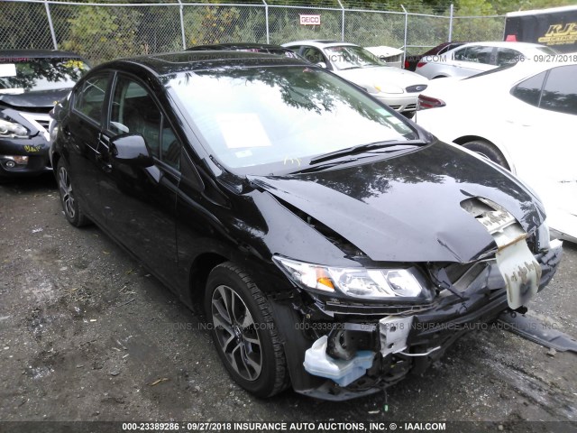 19XFB2F91DE279803 - 2013 HONDA CIVIC EXL 黑色 照片 1