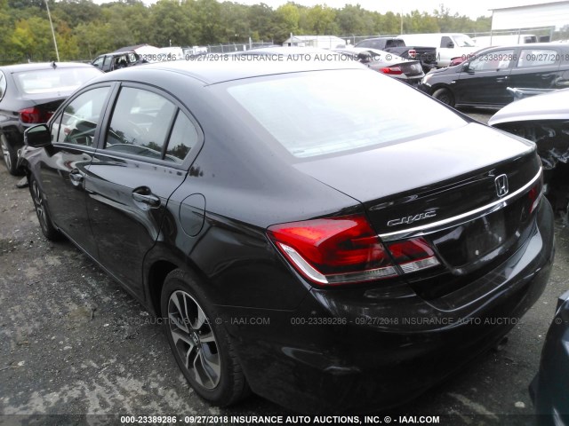 19XFB2F91DE279803 - 2013 HONDA CIVIC EXL 黑色 照片 3