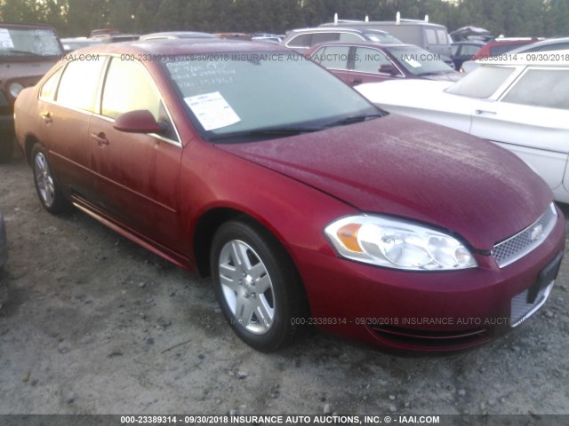 2G1WB5E33E1151861 - 2014 CHEVROLET IMPALA LIMITED LT BURGUNDY photo 1