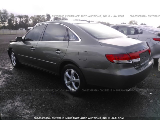 KMHFC46D87A211286 - 2007 HYUNDAI AZERA GLS GREEN photo 3