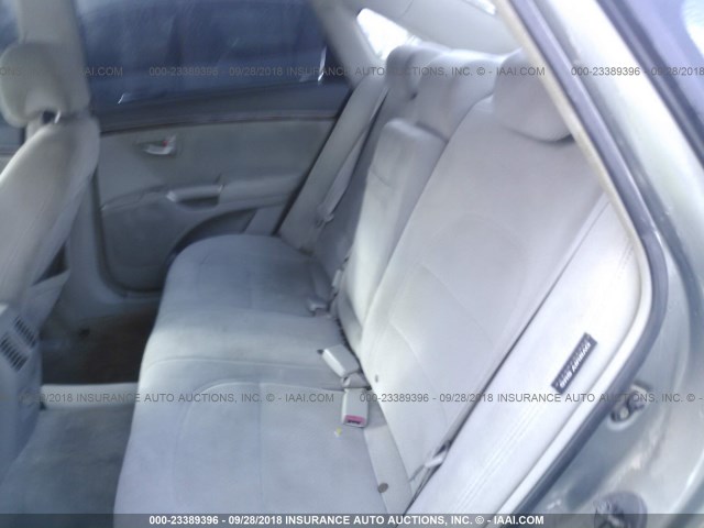 KMHFC46D87A211286 - 2007 HYUNDAI AZERA GLS GREEN photo 8