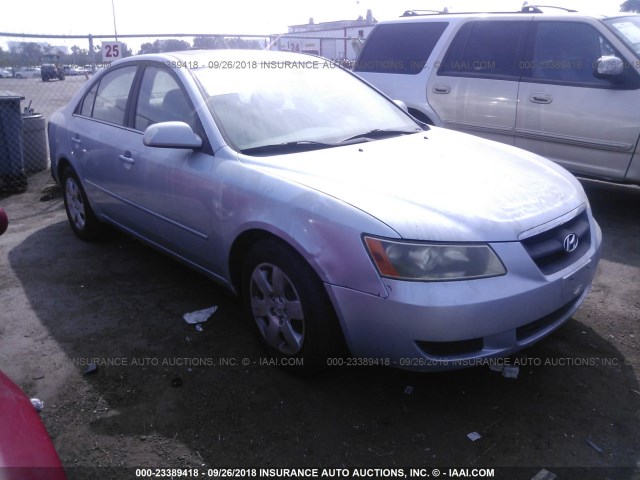 5NPET46C07H250731 - 2007 HYUNDAI SONATA GLS SILVER photo 1