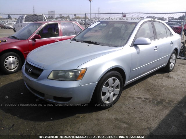 5NPET46C07H250731 - 2007 HYUNDAI SONATA GLS SILVER photo 2