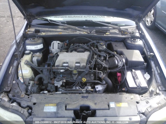 1G1NE52J2X6250091 - 1999 CHEVROLET MALIBU LS 蓝色 照片 10