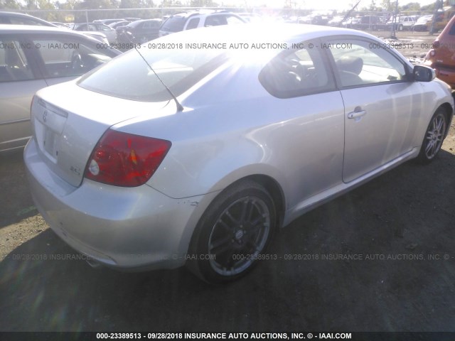 JTKDE177260105023 - 2006 TOYOTA SCION TC 银色 照片 4