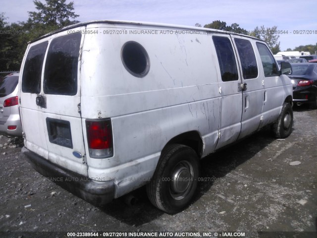 1FTJE34L2VHA98338 - 1997 FORD ECONOLINE E350 VAN WHITE photo 4