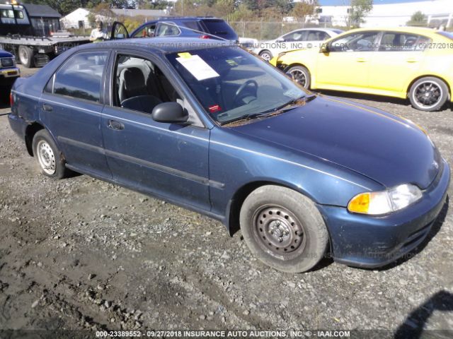 1HGEG864XSL053690 - 1995 HONDA CIVIC DX/LX BLUE photo 1