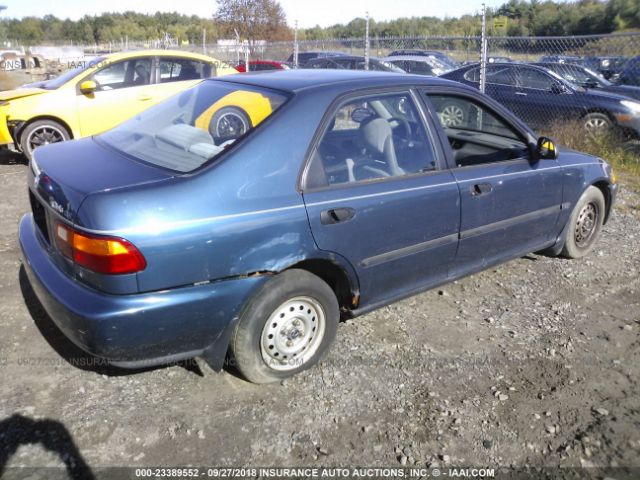 1HGEG864XSL053690 - 1995 HONDA CIVIC DX/LX BLUE photo 4