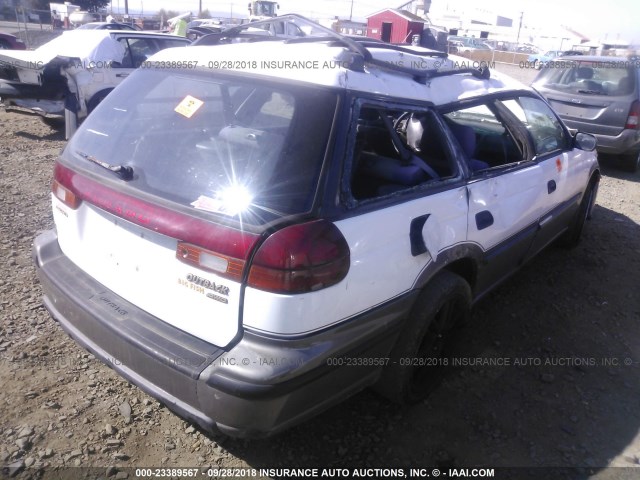 4S3BG4859T6971091 - 1996 SUBARU LEGACY OUTBACK WHITE photo 4