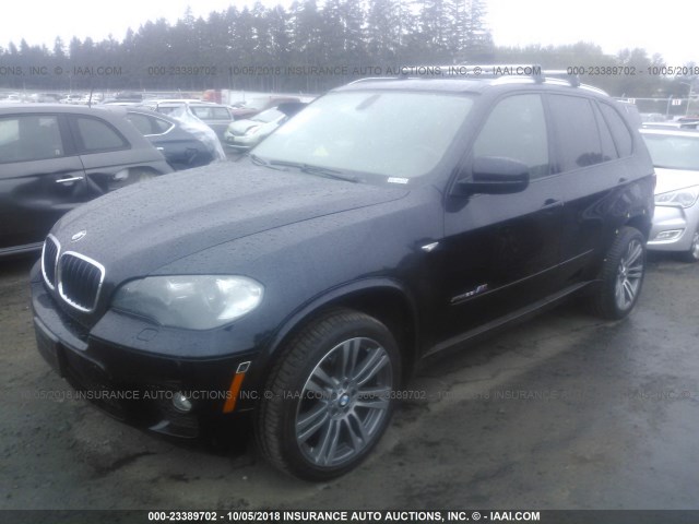 5UXZV4C53BL738785 - 2011 BMW X5 XDRIVE35I Dark Blue photo 2