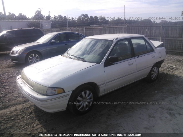 3MARM10J2RR603913 - 1994 MERCURY TRACER TRIO WHITE photo 2