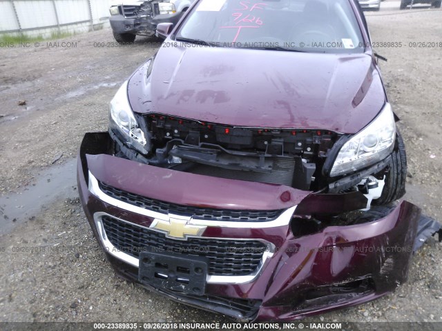 1G11C5SL9FF117039 - 2015 CHEVROLET MALIBU 1LT MAROON photo 6