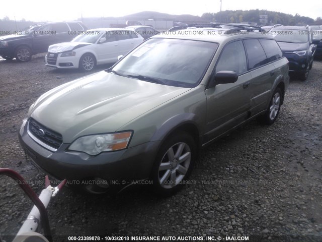 4S4BP61CX77310217 - 2007 SUBARU LEGACY OUTBACK 2.5I GREEN photo 2