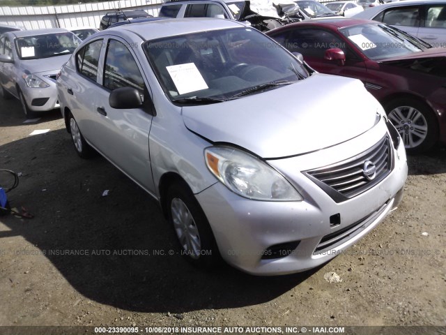 3N1CN7AP0CL861207 - 2012 NISSAN VERSA S/SV/SL SILVER photo 1