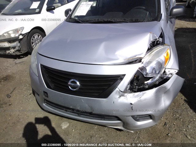 3N1CN7AP0CL861207 - 2012 NISSAN VERSA S/SV/SL SILVER photo 10