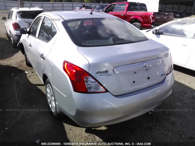 3N1CN7AP0CL861207 - 2012 NISSAN VERSA S/SV/SL SILVER photo 3