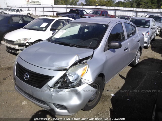 3N1CN7AP0CL861207 - 2012 NISSAN VERSA S/SV/SL SILVER photo 6