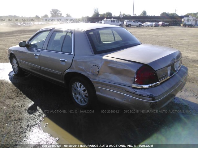 2FAFP74WX4X128384 - 2004 FORD CROWN VICTORIA LX GOLD photo 3