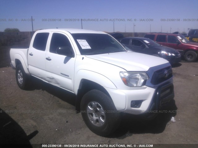 3TMJU4GN8CM135648 - 2012 TOYOTA TACOMA DOUBLE CAB PRERUNNER WHITE photo 1