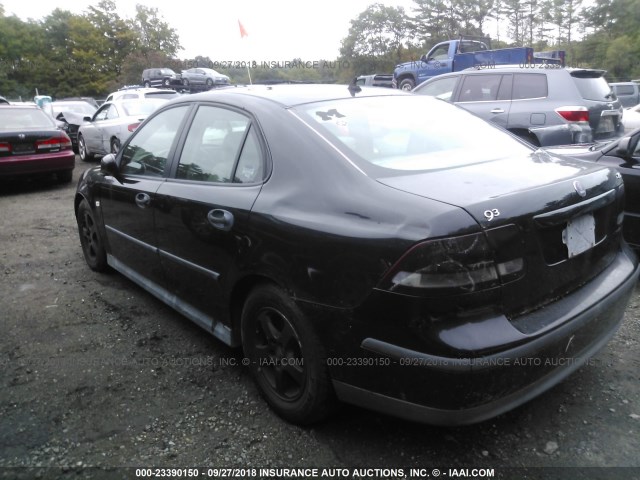 YS3FB49S041005112 - 2004 SAAB 9-3 LINEAR BLACK photo 3