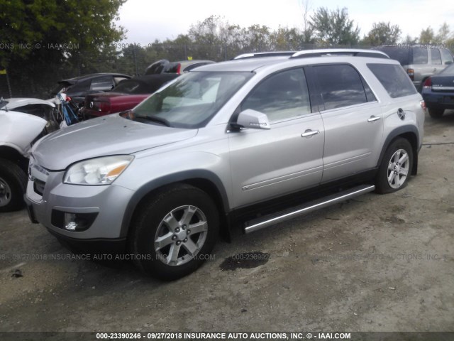 5GZEV23778J190220 - 2008 SATURN OUTLOOK XR SILVER photo 2