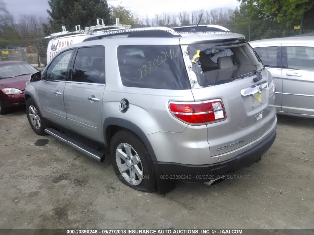 5GZEV23778J190220 - 2008 SATURN OUTLOOK XR SILVER photo 3