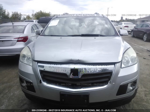 5GZEV23778J190220 - 2008 SATURN OUTLOOK XR SILVER photo 6