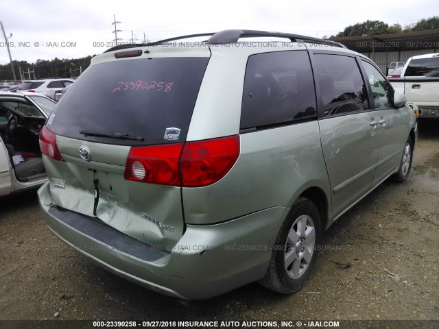 5TDZK22C89S251525 - 2009 TOYOTA SIENNA XLE/XLE LIMITED GREEN photo 4