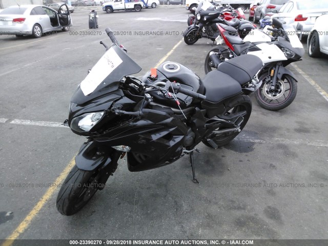 JKAEXEE14CDA06443 - 2012 KAWASAKI EX650 EC BLACK photo 2