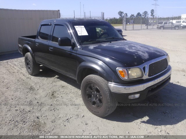 5TEGN92N04Z325833 - 2004 TOYOTA TACOMA DOUBLE CAB PRERUNNER BLACK photo 1