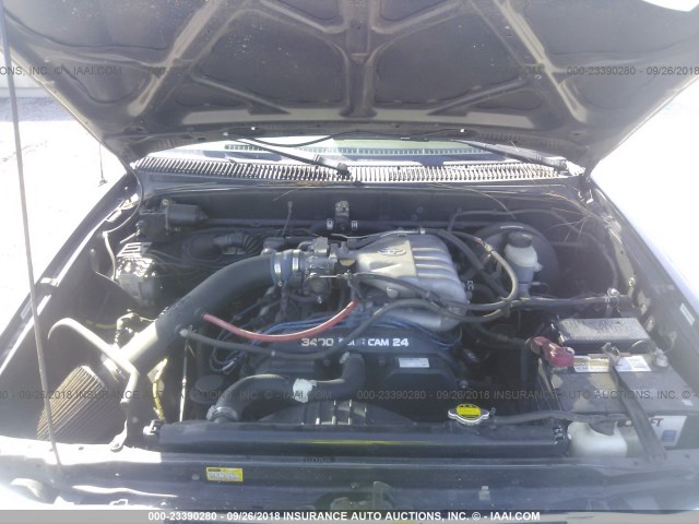 5TEGN92N04Z325833 - 2004 TOYOTA TACOMA DOUBLE CAB PRERUNNER BLACK photo 10