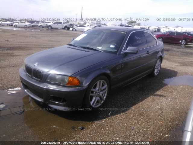 WBABM3345YJN84573 - 2000 BMW 323 CI BLUE photo 2