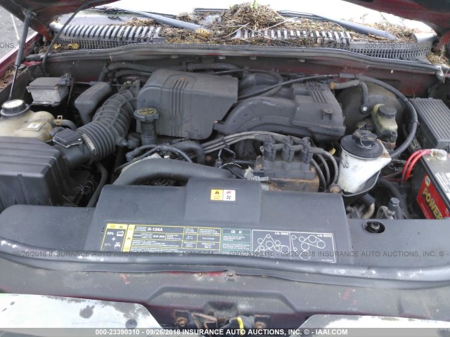 1FMZU73KX3UB54323 - 2003 FORD EXPLORER XLT/XLT SPORT/NBX 红色 照片 10