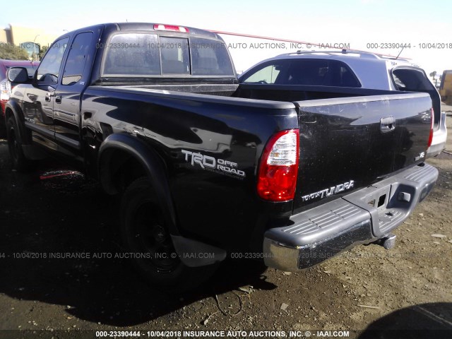 5TBRT341X6S476418 - 2006 TOYOTA TUNDRA ACCESS CAB SR5 BLACK photo 3