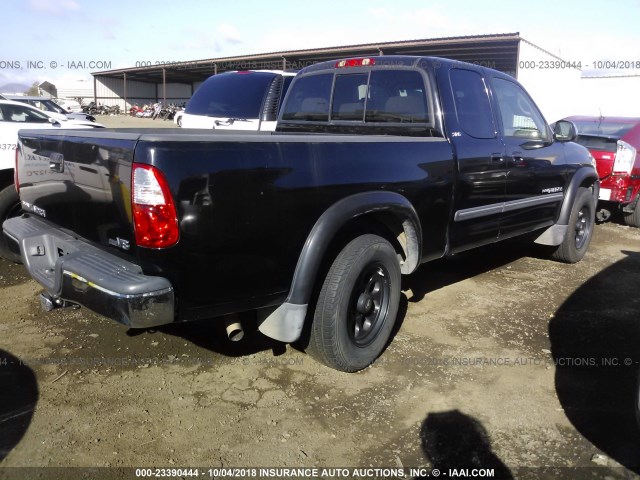 5TBRT341X6S476418 - 2006 TOYOTA TUNDRA ACCESS CAB SR5 BLACK photo 4
