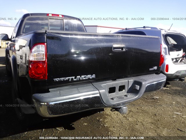 5TBRT341X6S476418 - 2006 TOYOTA TUNDRA ACCESS CAB SR5 BLACK photo 6
