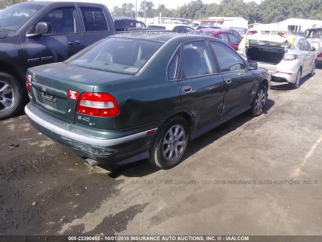 YV1VS2553YF537383 - 2000 VOLVO S40 GREEN photo 4