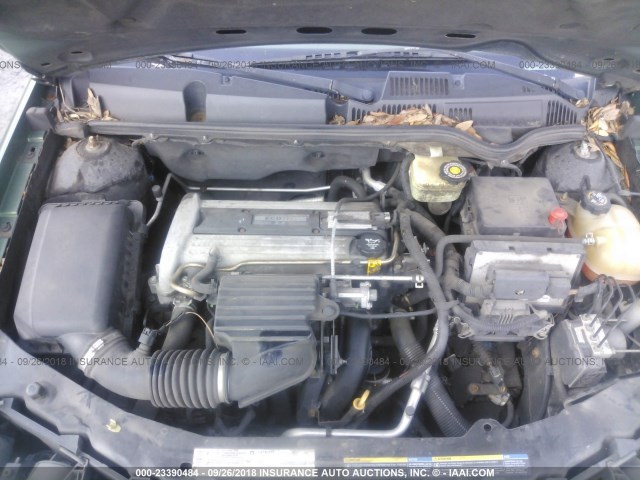 1G8AL52F04Z101366 - 2004 SATURN ION LEVEL 3 GREEN photo 10