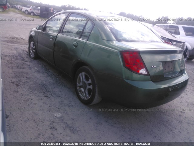 1G8AL52F04Z101366 - 2004 SATURN ION LEVEL 3 GREEN photo 3
