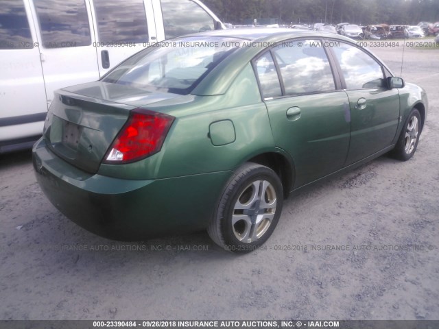 1G8AL52F04Z101366 - 2004 SATURN ION LEVEL 3 GREEN photo 4