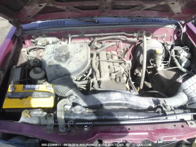 1N6DD21Y2WC315411 - 1998 NISSAN FRONTIER XE RED photo 10