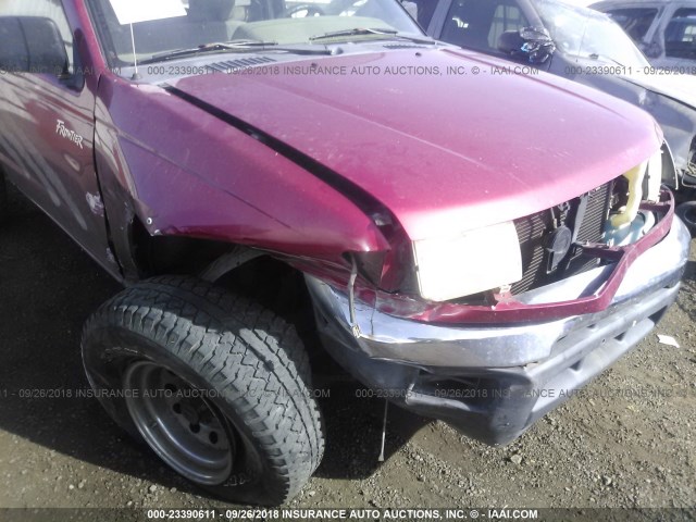 1N6DD21Y2WC315411 - 1998 NISSAN FRONTIER XE RED photo 6