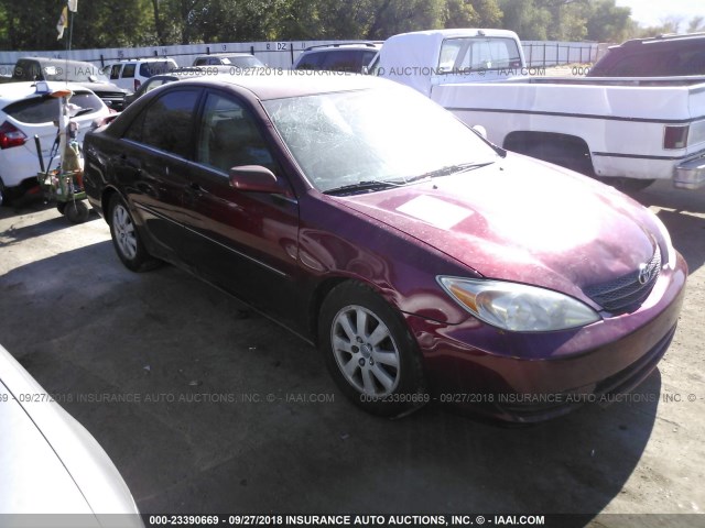 4T1BF30K62U031304 - 2002 TOYOTA CAMRY LE/XLE/SE Қызыл фото 1