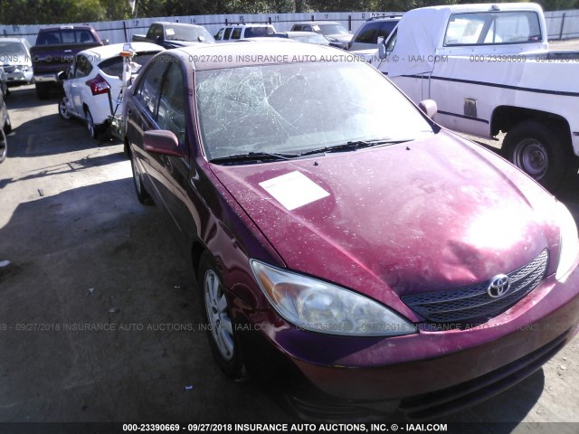 4T1BF30K62U031304 - 2002 TOYOTA CAMRY LE/XLE/SE Қызыл фото 6