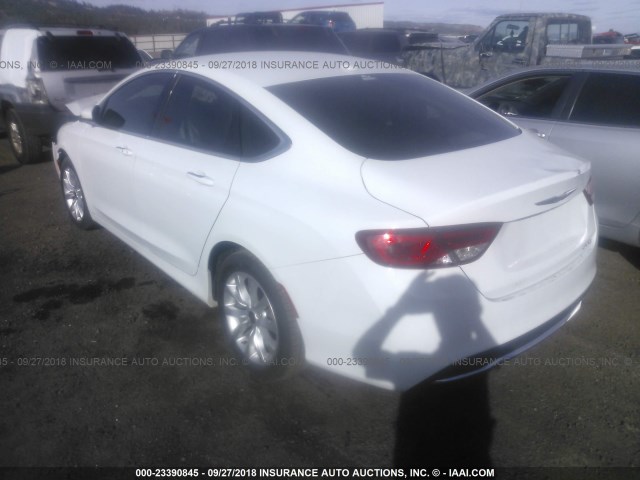 1C3CCCCB6FN672311 - 2015 CHRYSLER 200 C WHITE photo 3