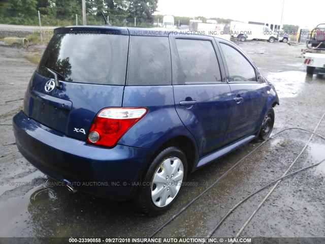 JTKKT624665014007 - 2006 TOYOTA SCION XA ლურჯი ფოტო 4