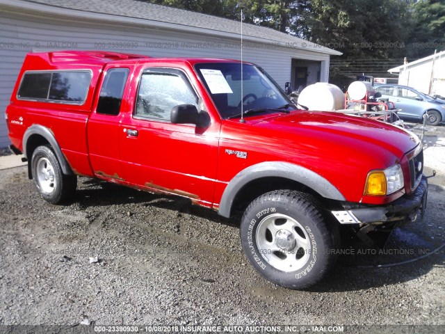 1FTZR45E04TA07558 - 2004 FORD RANGER SUPER CAB RED photo 1