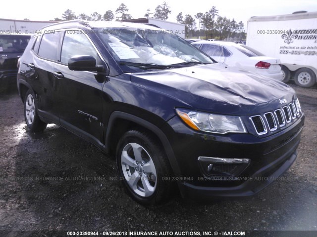 3C4NJCBBXHT642839 - 2017 JEEP COMPASS LATITUDE შავი ფოტო 1