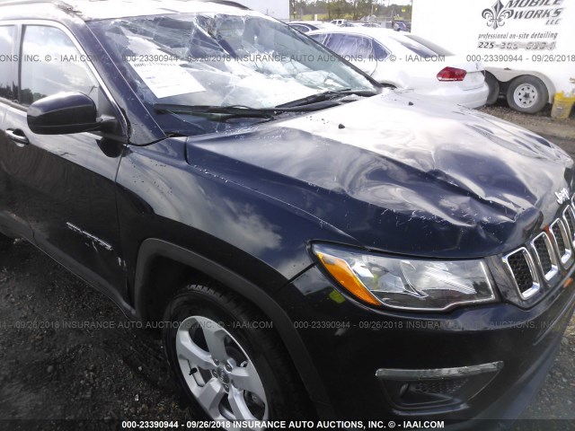 3C4NJCBBXHT642839 - 2017 JEEP COMPASS LATITUDE შავი ფოტო 6