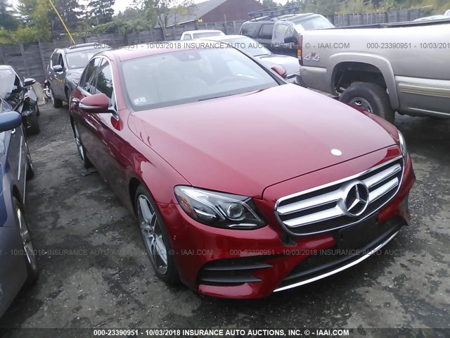 WDDZF4KB4HA229207 - 2017 MERCEDES-BENZ E 300 4MATIC RED photo 1